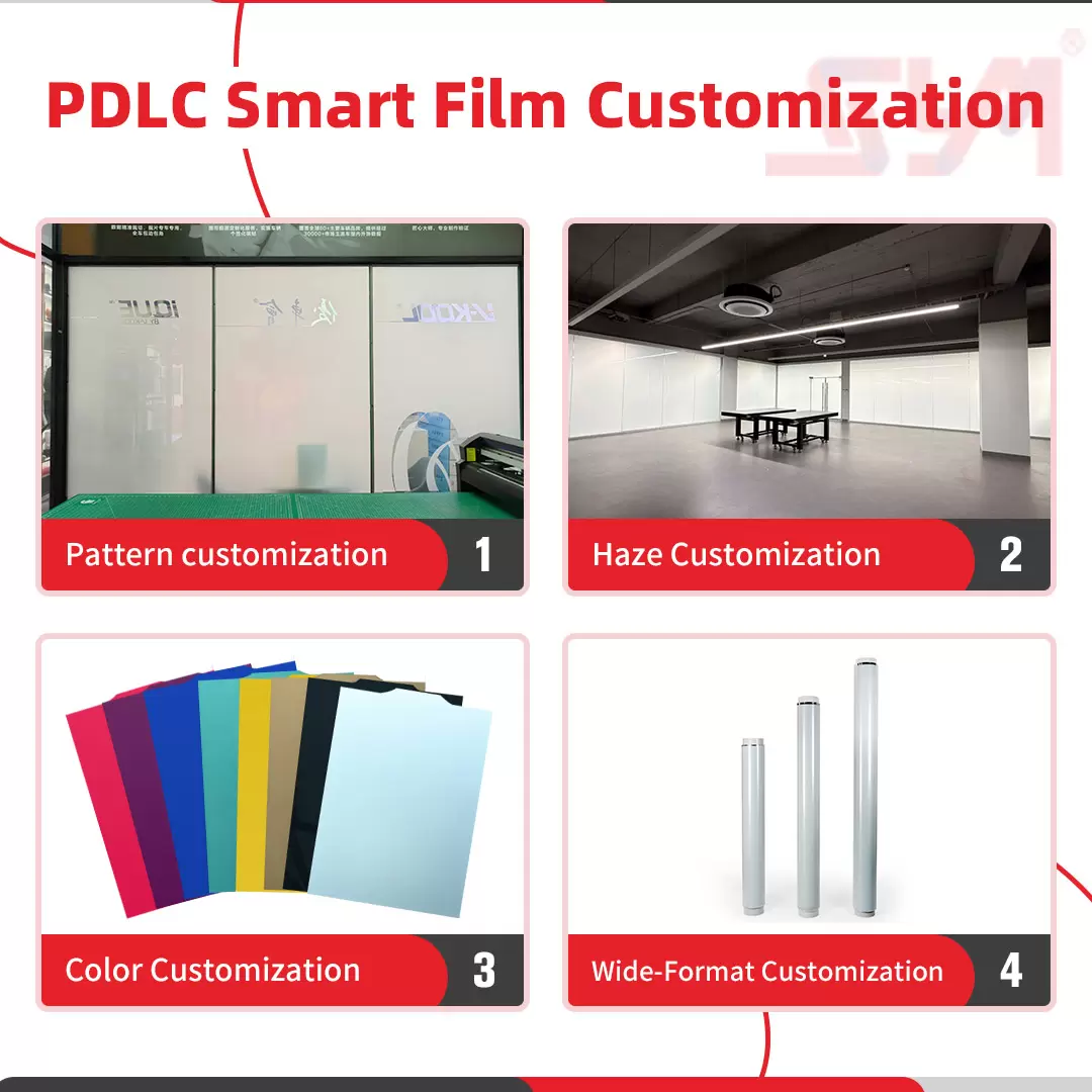 PDLC Smart Film customization